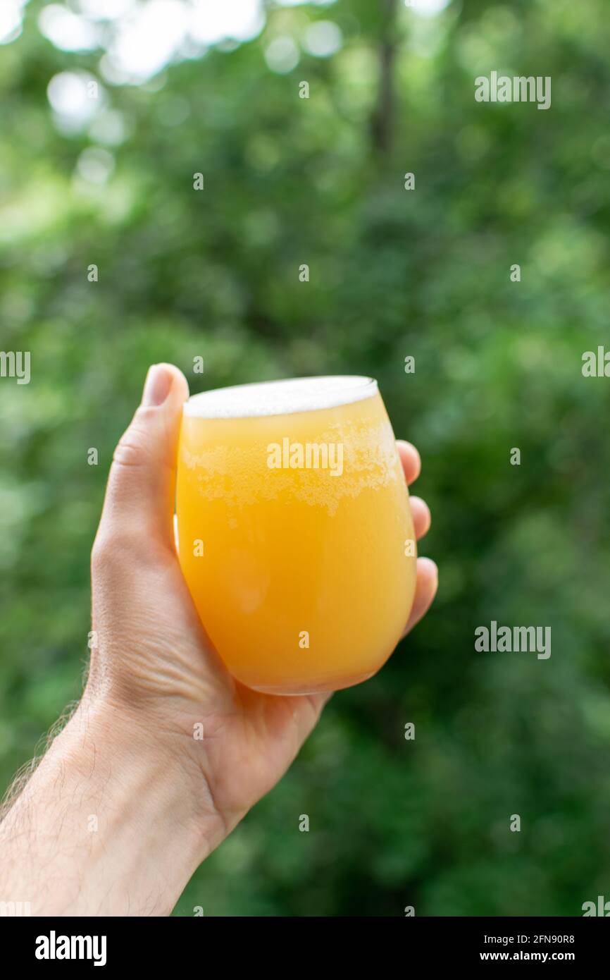 Home brewed beer Stock Photo Alamy