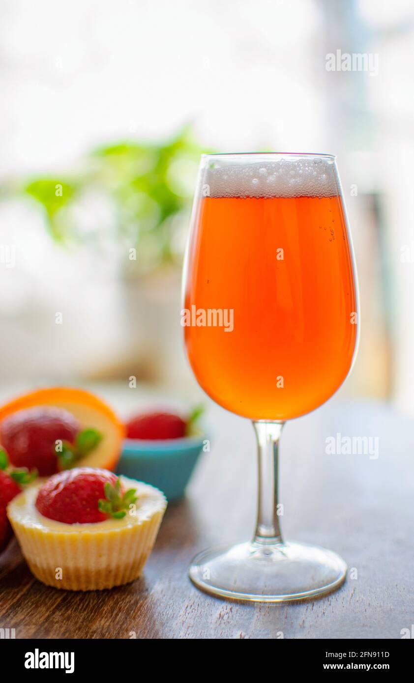 Home brewed beer Stock Photo Alamy