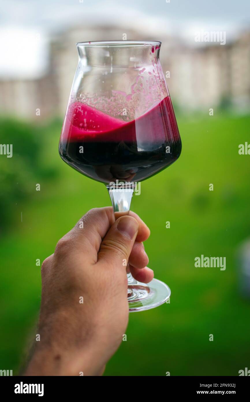 Home brewed beer Stock Photo Alamy