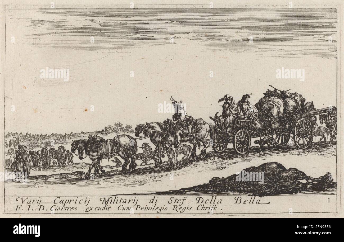 Baggage Train, c. 1641 Stock Photo Alamy