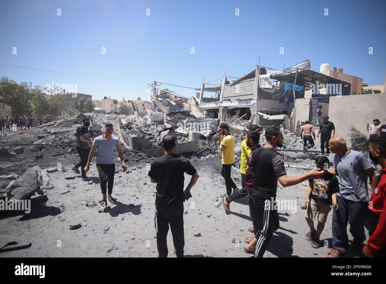 Khan Younis Gaza Strip Palestinian Territories 15th May 2021 A 