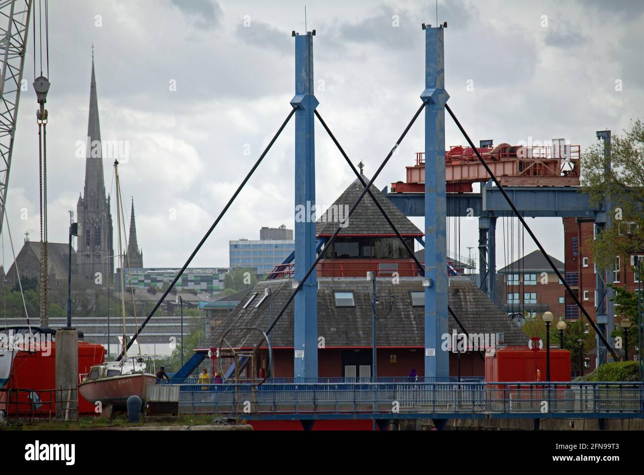 Pointing Skywards Stock Photo