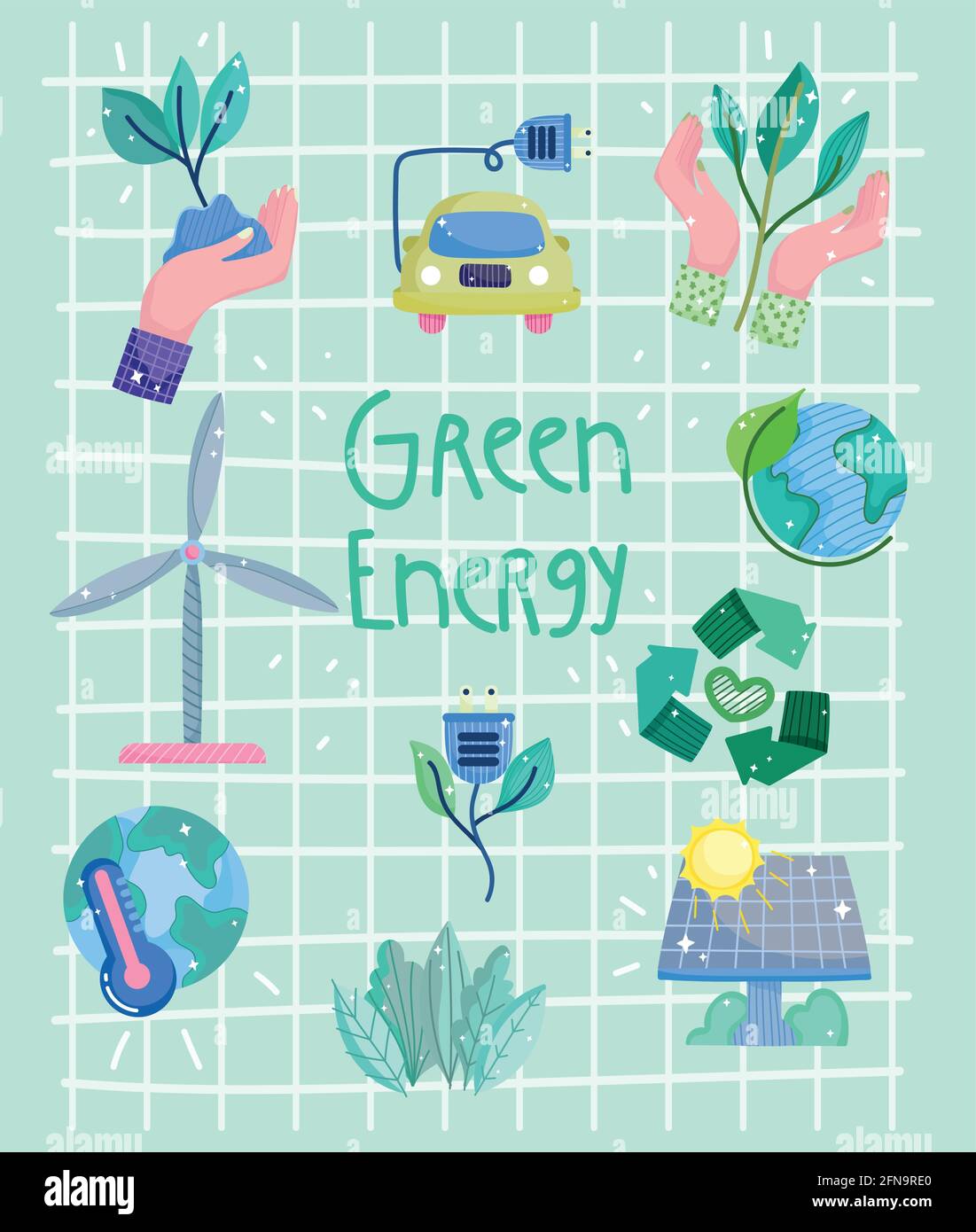 green energy poster Stock Vector Image & Art - Alamy