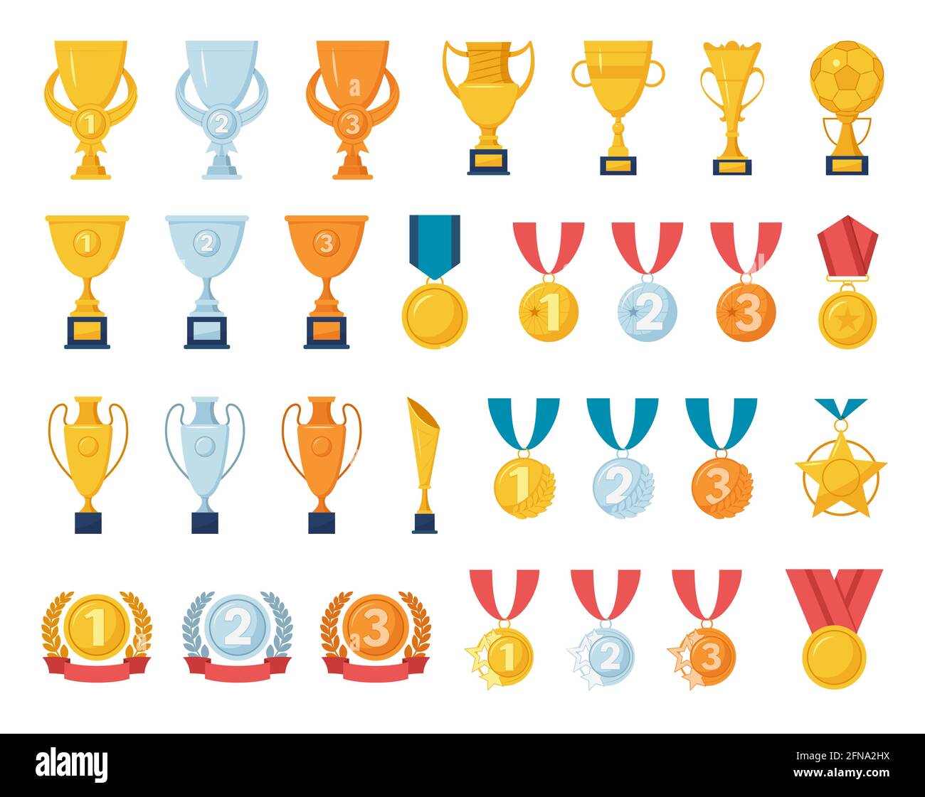 Trophy award. Sports games golden cup championship winner reward. First