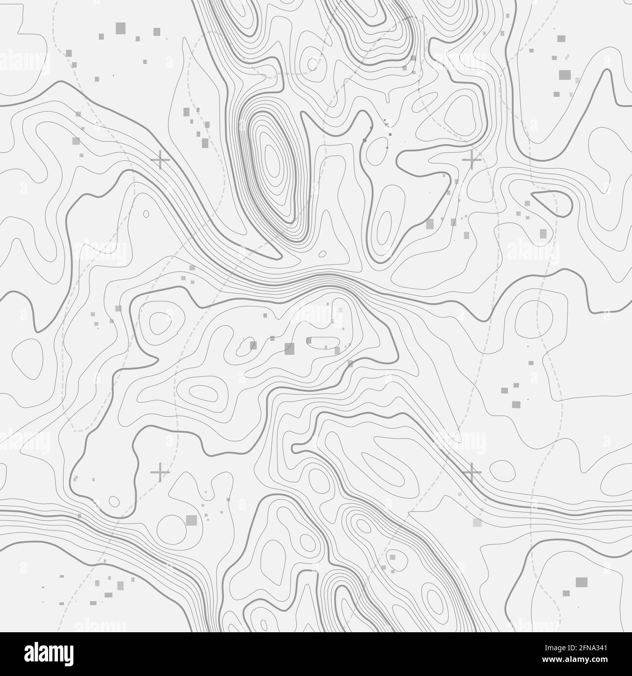 Seamless vector topographic map background. Line topography map seamless pattern. Contour