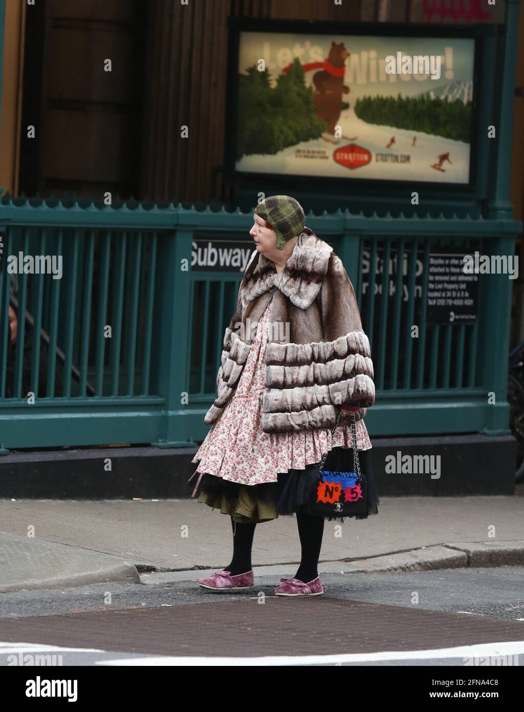 New York NY 01/01/2020 Lynn Yaeger Out in Soho PICTURED Lynn