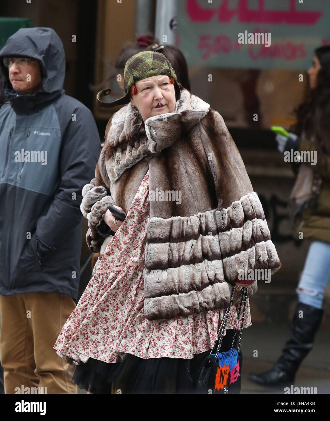 New York NY 01/01/2020 Lynn Yaeger Out in Soho PICTURED Lynn