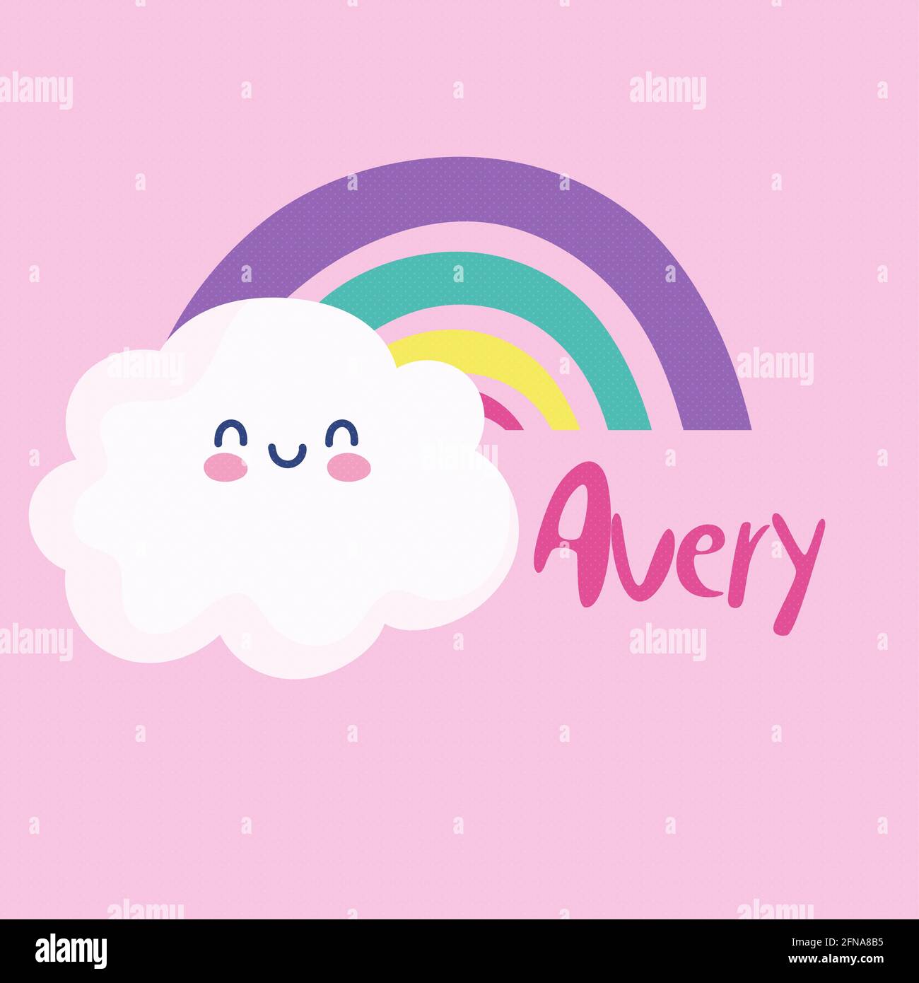 Preview of Pink Neon 3D name for avery