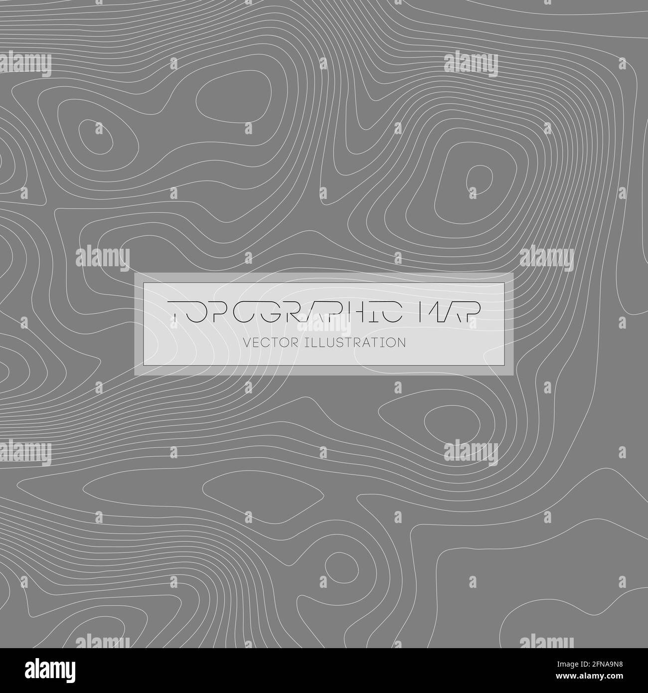 Abstract paper cut shapes. Topographic map on white background. Topo