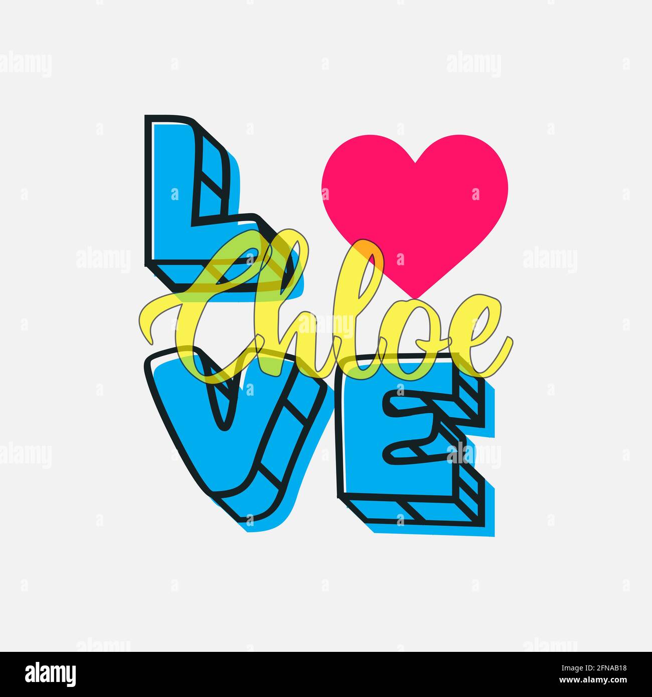 chloe girl name Stock Photo Alamy