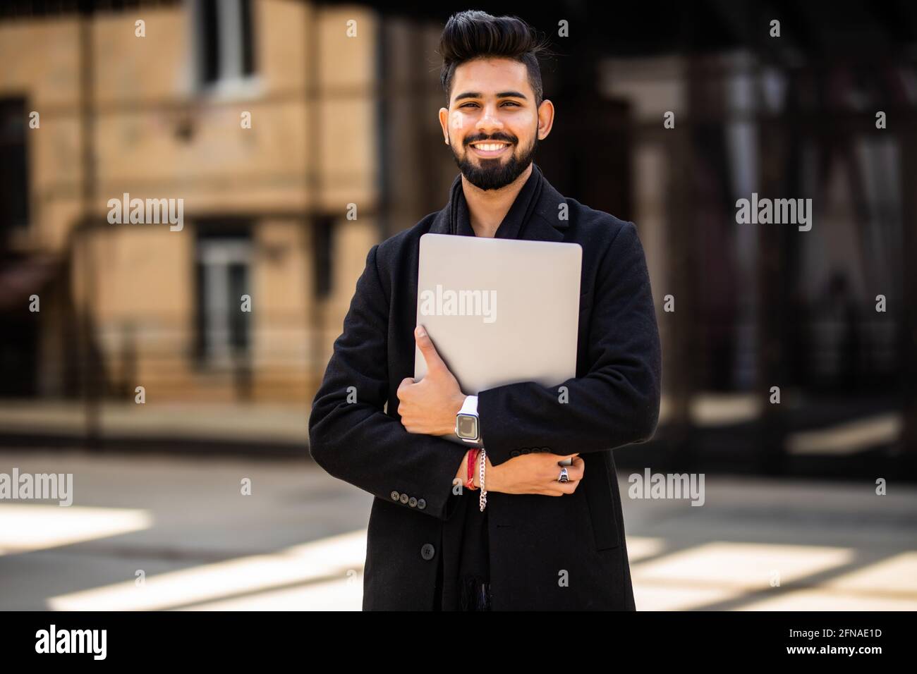 Indian business man walking hi-res stock photography and images - Alamy