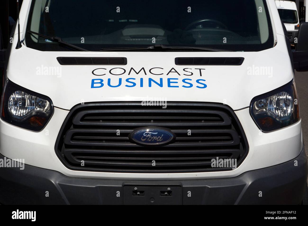 A Comcast Business Vehicle Makes A Service Call In Santa Fe New Mexico Comcast Business Is A Subsidiary Of Comcast Providing Services To Businesses Stock Photo Alamy