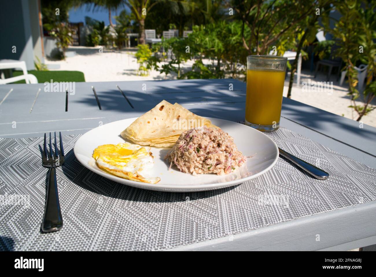 Maldivian traditional breakfast Stock Photo