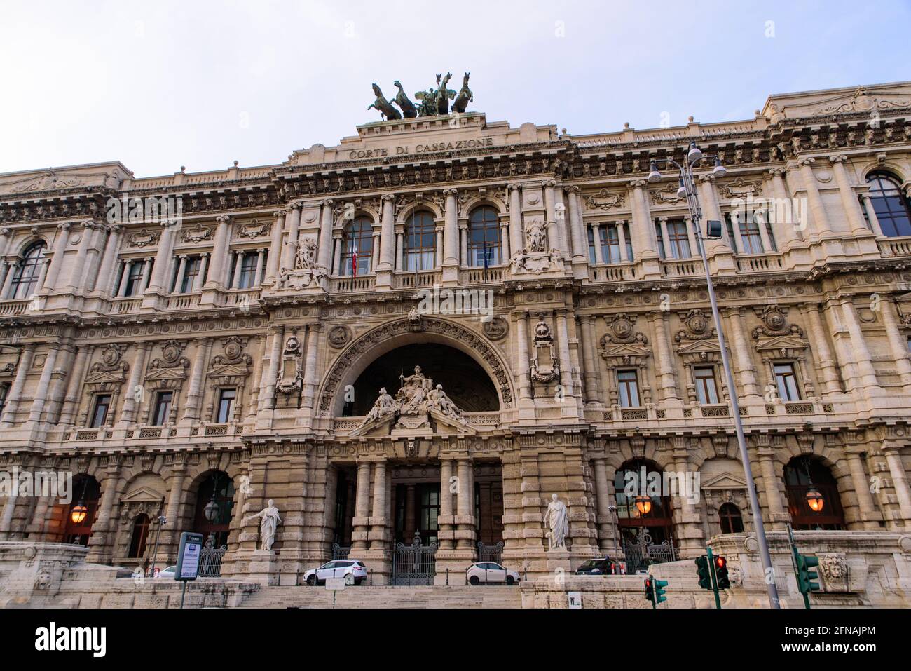 Palace of Justice, home to Supreme Court of Cassation and the Judicial Public Library, in Rome, Italy Stock Photo