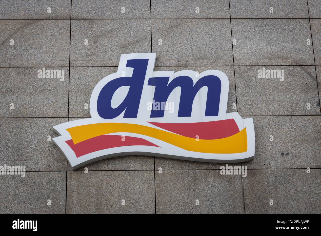 DM store sign in Munich town center Stock Photo