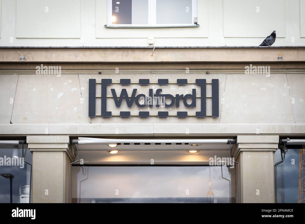 Wolford store sign in Munich town center Stock Photo Alamy