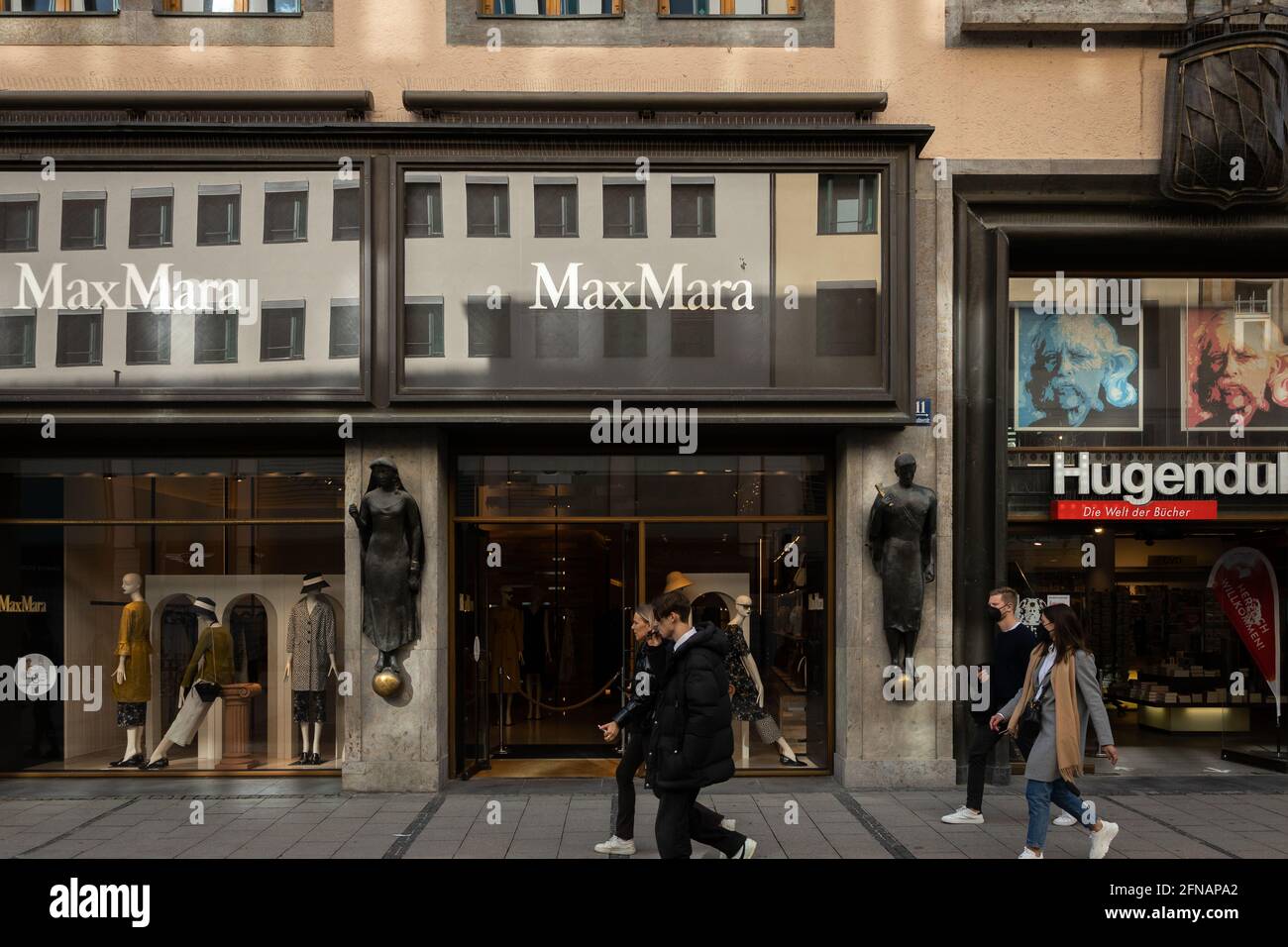 MaxMara store sign in Munich town center Stock Photo - Alamy