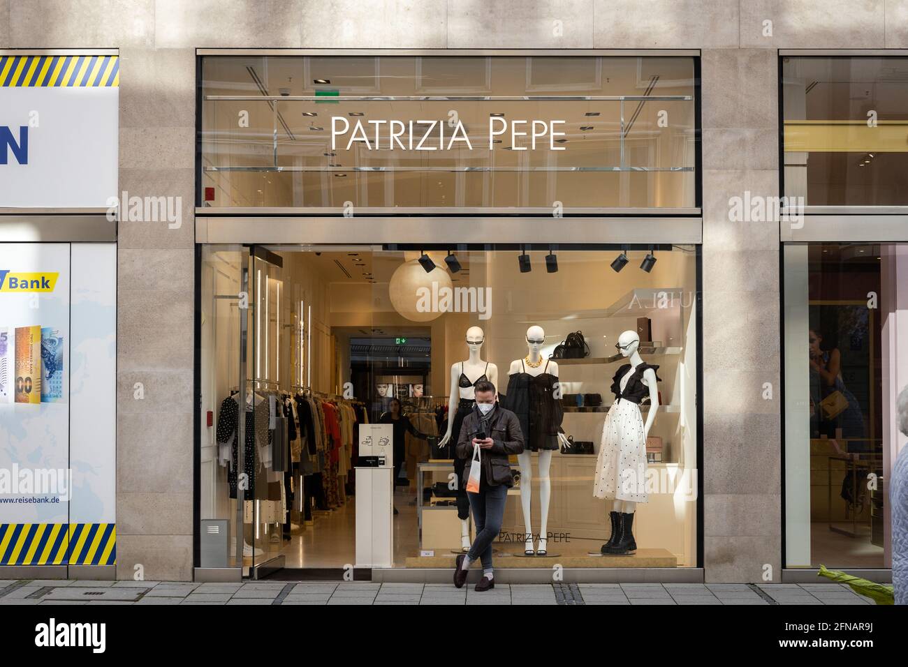 Patrizia Pepe store sign in Munich town center Stock Photo - Alamy