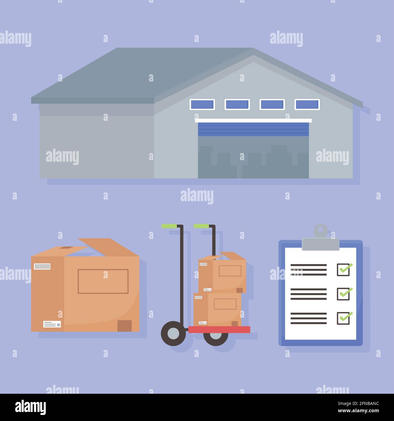 logistic delivery set Stock Vector Image & Art - Alamy