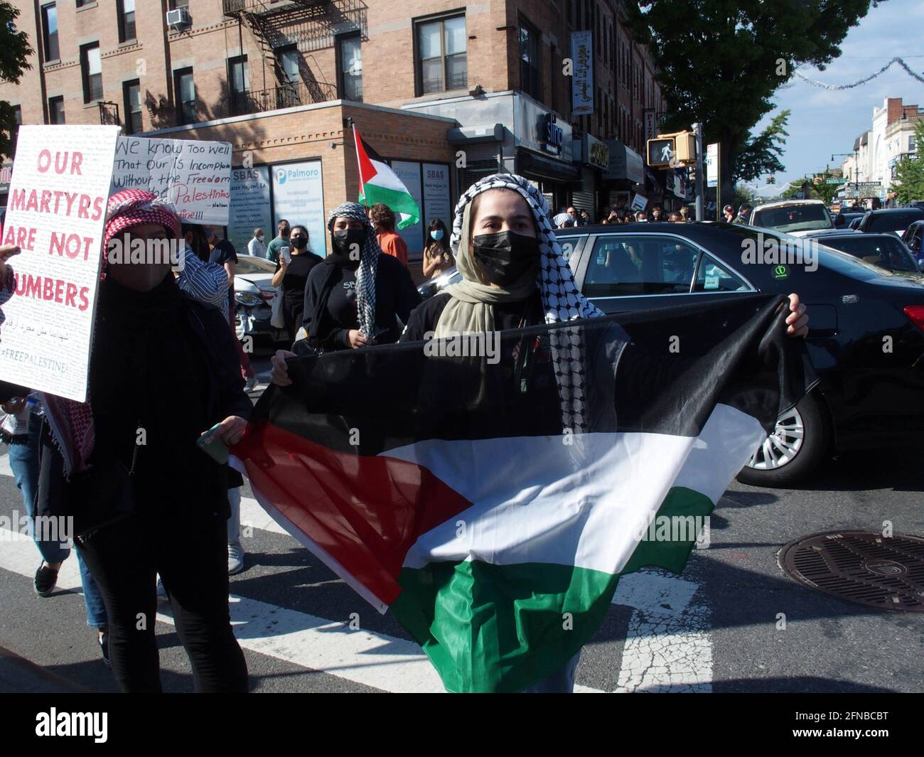 May 15, 2021, New York, New York, USA: New York- Pro- Palestine Rally held in Bay Ridge section of Brooklyn (Credit Image: © Bruce Cotler/ZUMA Wire) Stock Photo