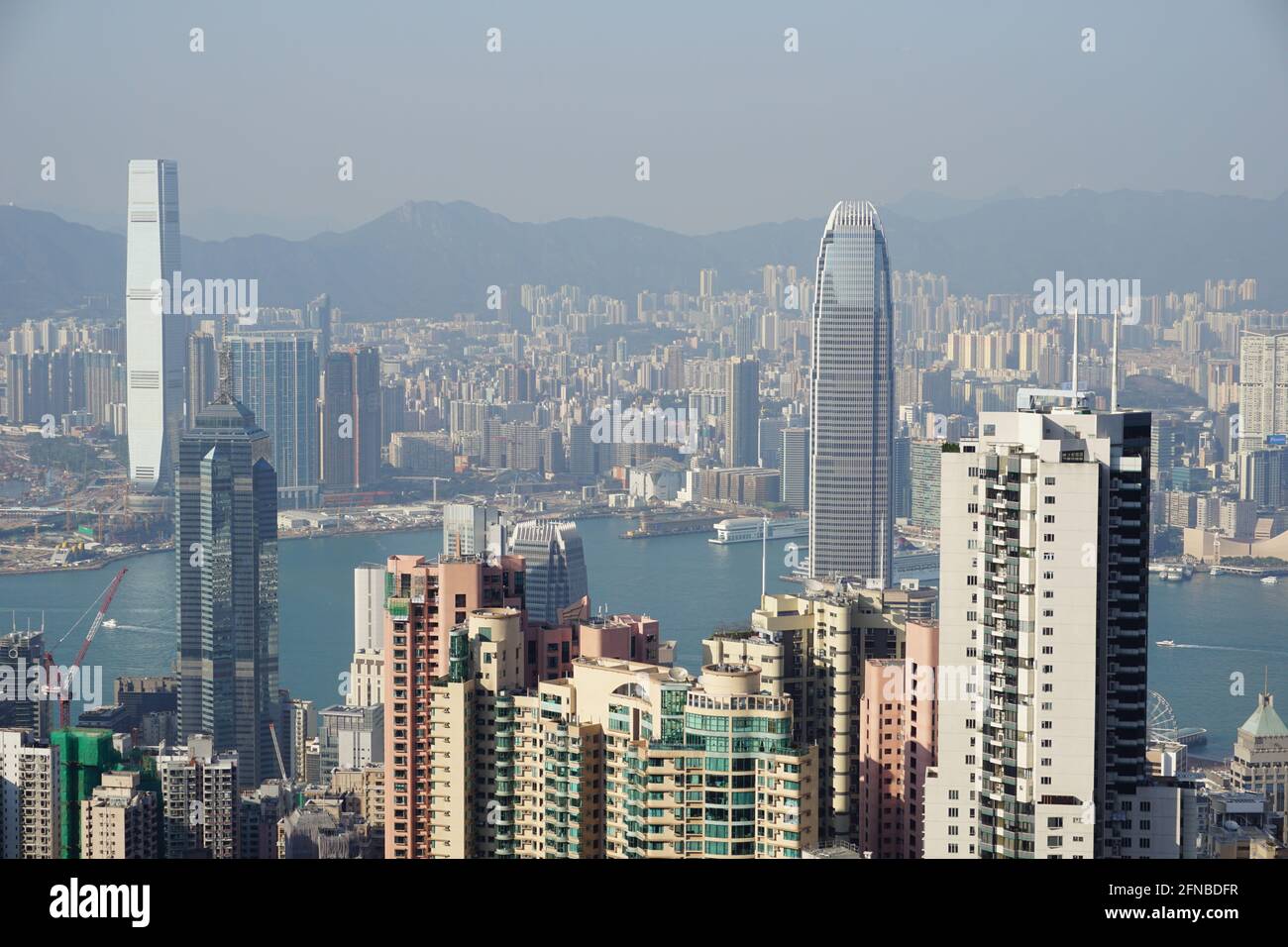 Hong Kong and Kowloon Hong Kong Island Stock Photo Alamy