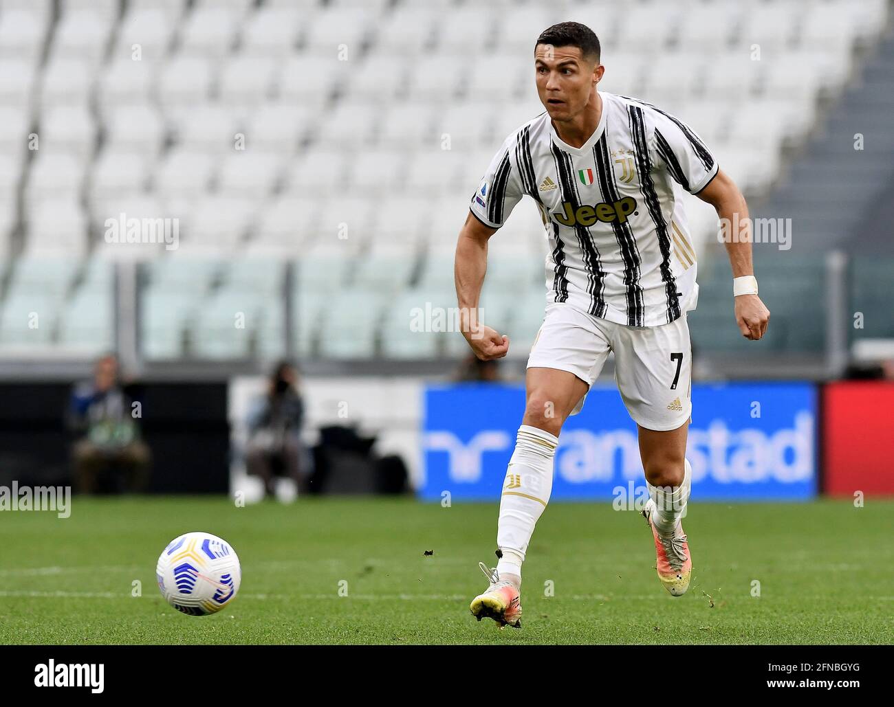 Cristiano Ronaldo of Juventus FC in action during the Serie A 2020/21  football match between Juventus FC and FC Internazion / LM Stock Photo -  Alamy