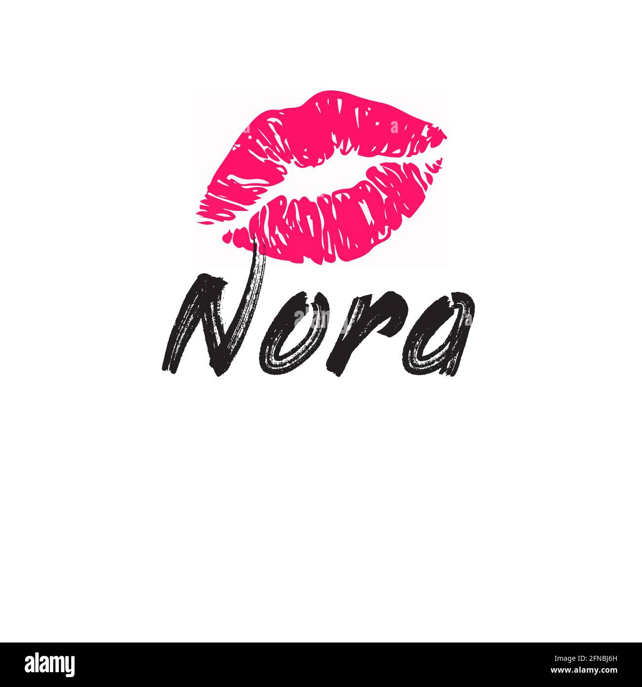 nora girl name Stock Photo