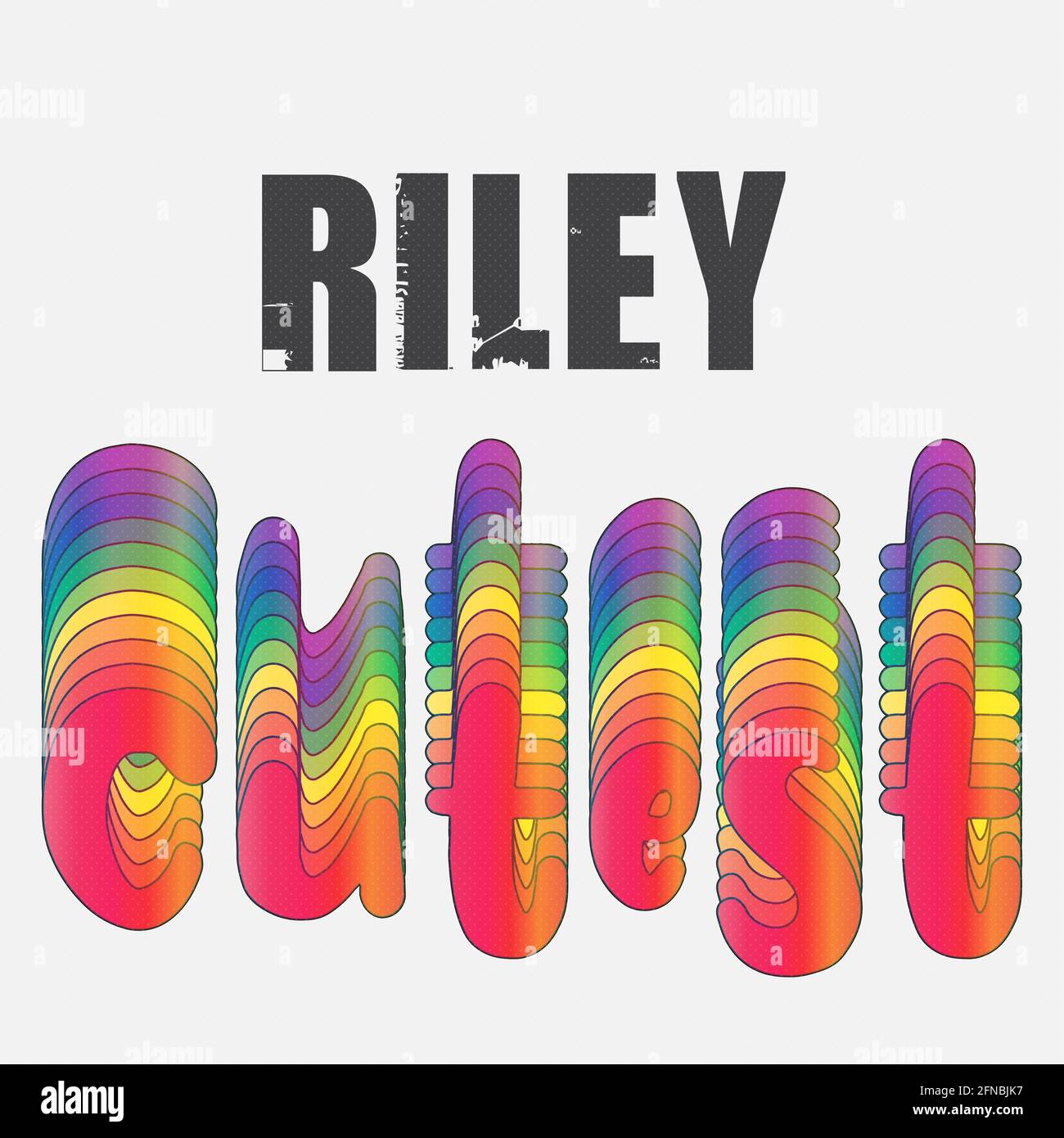 Name riley in various retro graphic design Vector Image