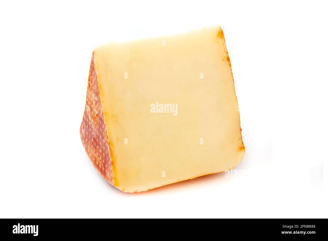 Pecorino Toscano on a white background Stock Photo