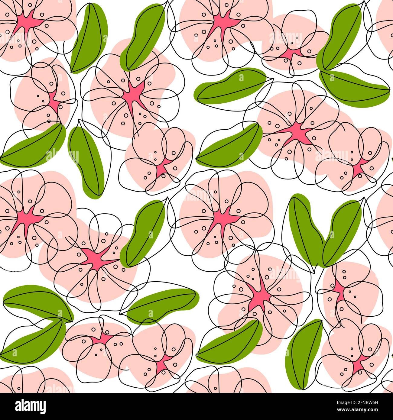 Creative doodle art seamless pattern with different shapes and textures. Collage. Stock Vector