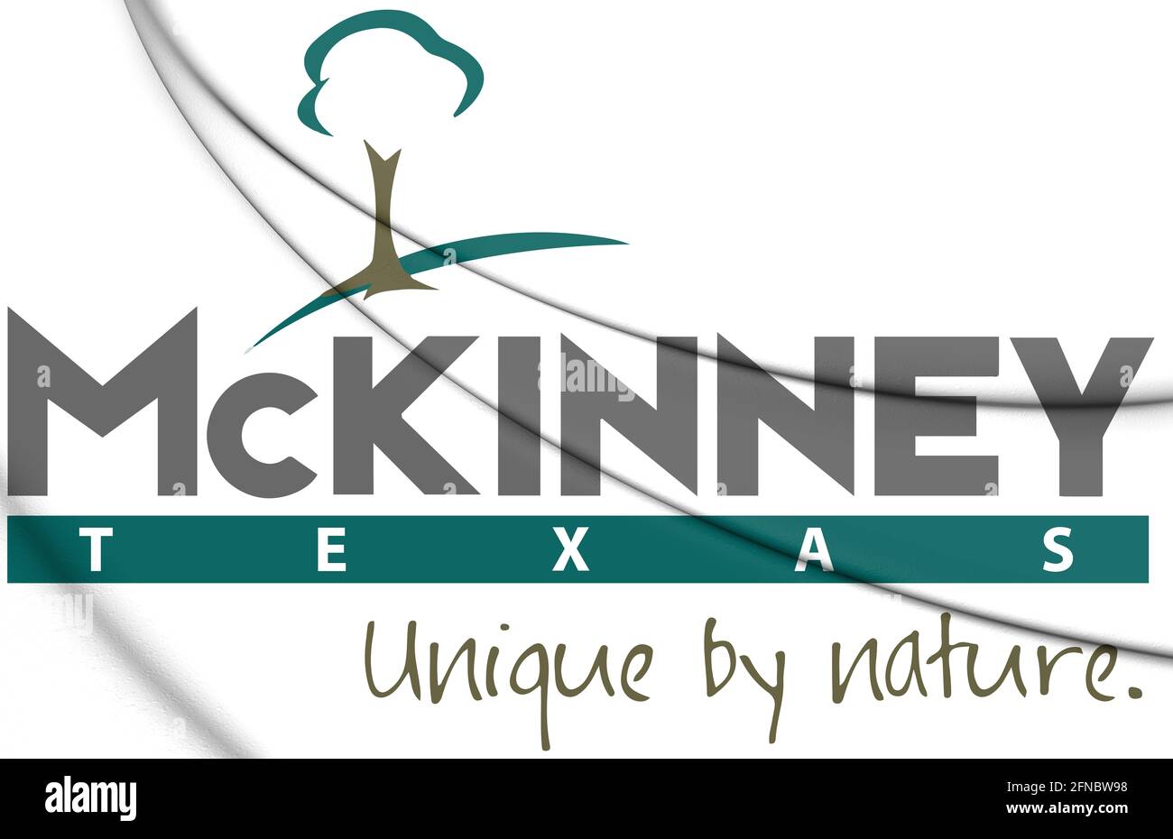 3D Emblem of McKinney (Texas state), USA. 3D Illustration. Stock Photo