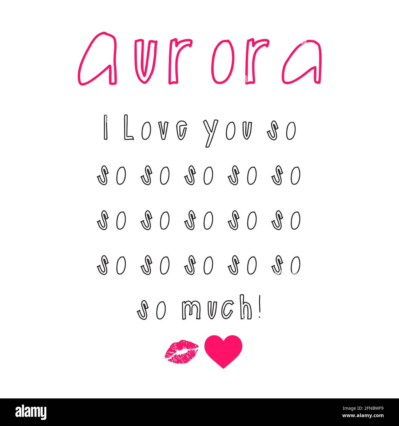 aurora girl name Stock Photo Alamy