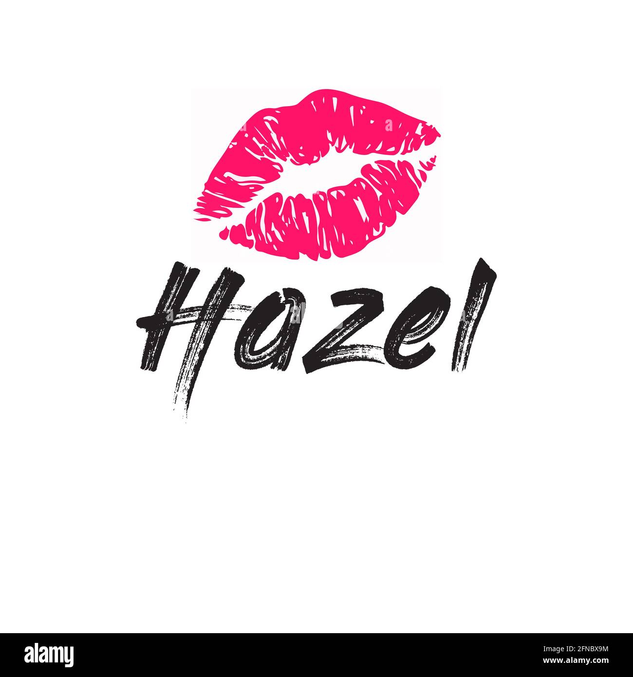 hazel girl name Stock Photo