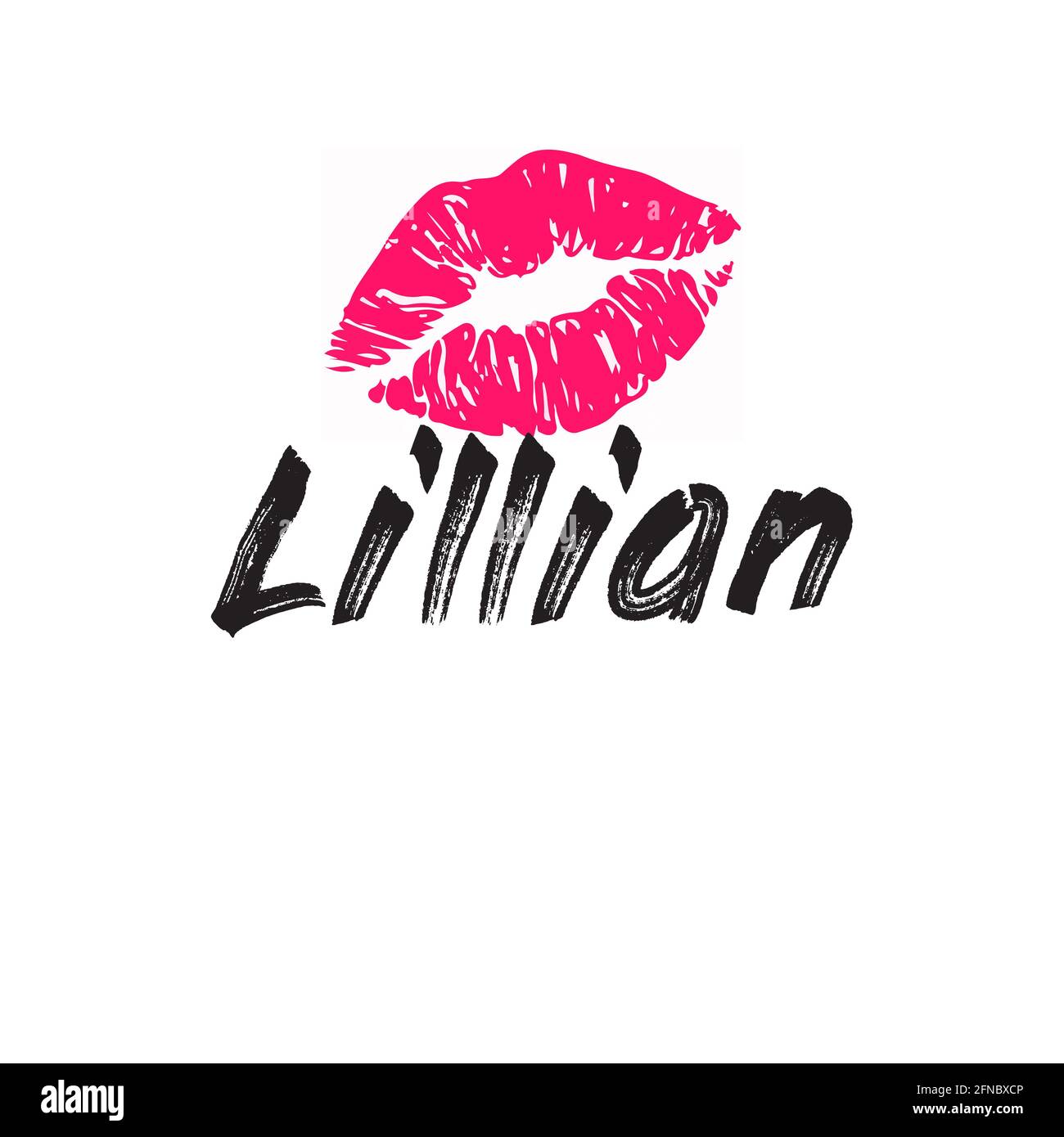 lillian girl name Stock Photo