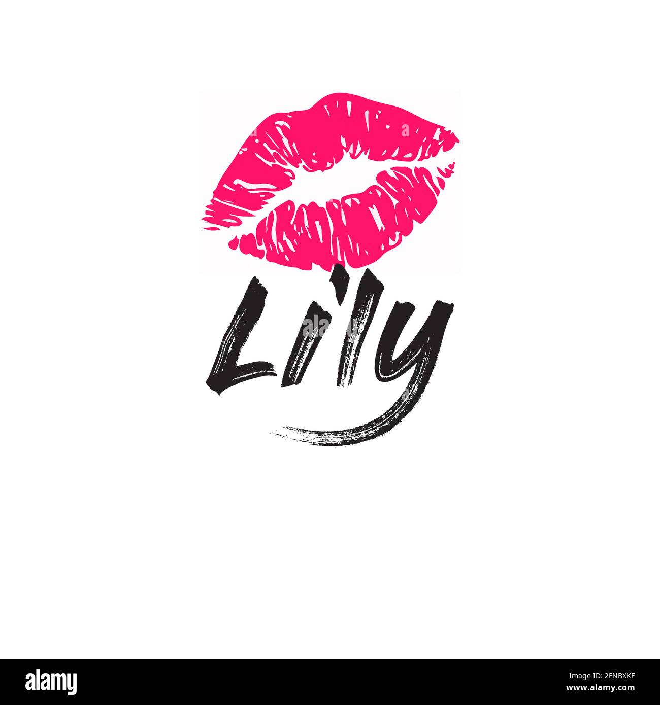 lily girl name Stock Photo