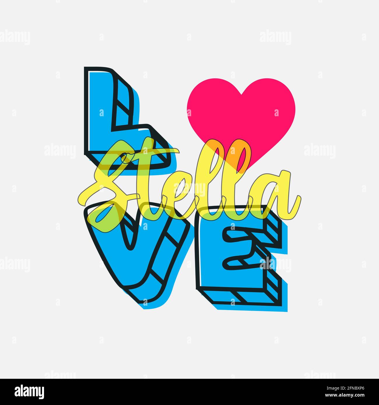 stella girl name Stock Photo