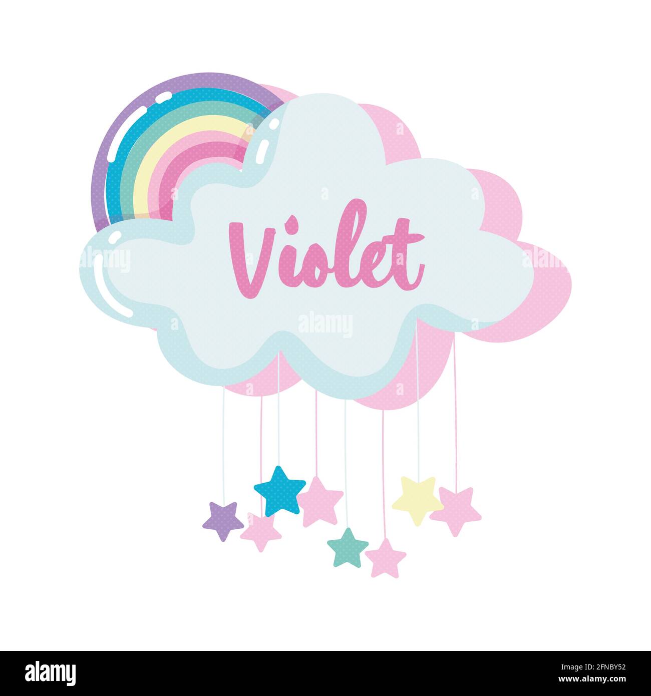 violet girl name Stock Photo
