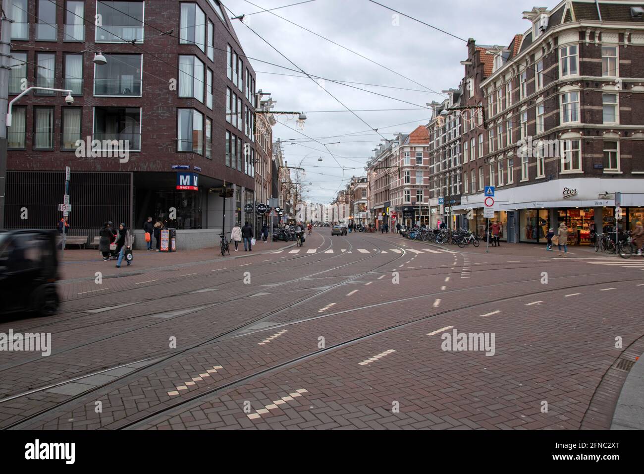 Ferdinand Bolstraat Street At Amsterdam The Netherlands 20-2-2020 Stock Photo