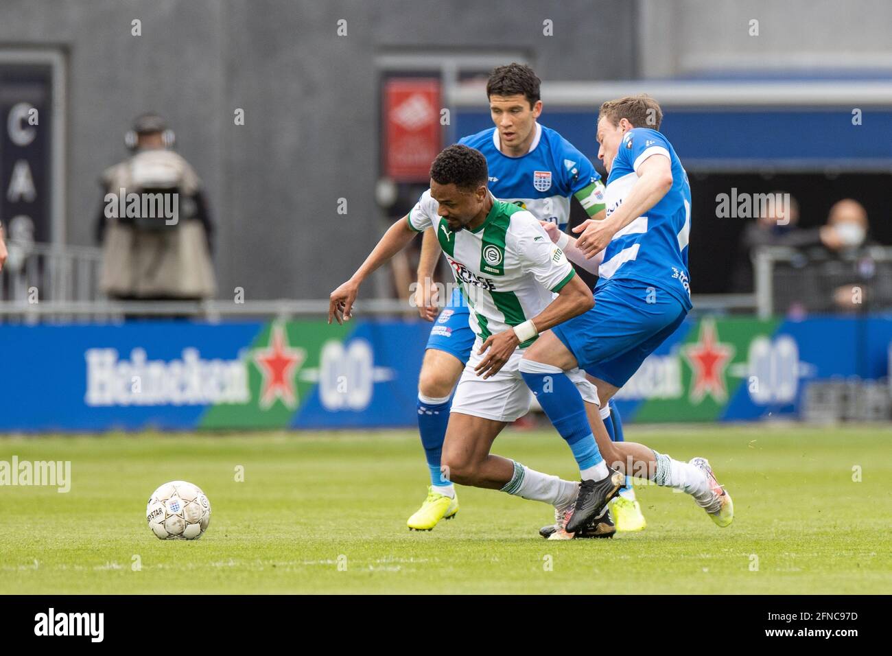 Zwolle Netherlands 16th May 21 Zwolle 16 05 21 Mac3park Stadium Season 21 Dutch Football Eredivisie L R Fc Groningen Player Patrick Joosten Pec Zwolle Player Rico Strieder During The Match Pec Zwolle Fc Zwolle Netherlands 16th May 21 Zwolle 16 05 21 Mac3park Stadium Season 21 Dutch Football Eredivisie L R Fc Groningen Player Patrick Joosten Pec Zwolle Player Rico Strieder During The Match Pec Zwolle Fc
