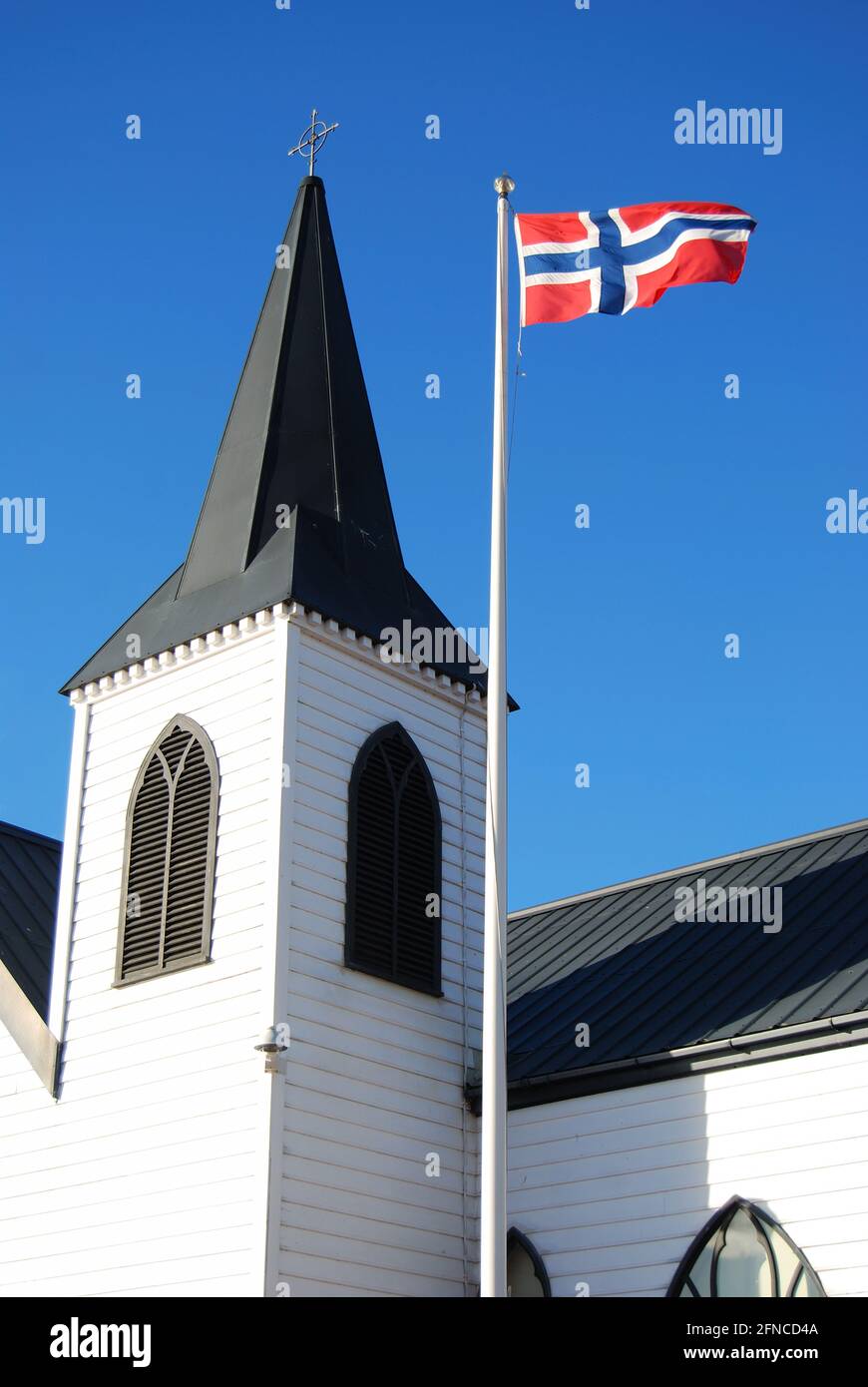 The Norwegian Church Arts Centre, Cardiff Bay, Cardiff, Wales, United Kingdom Stock Photo