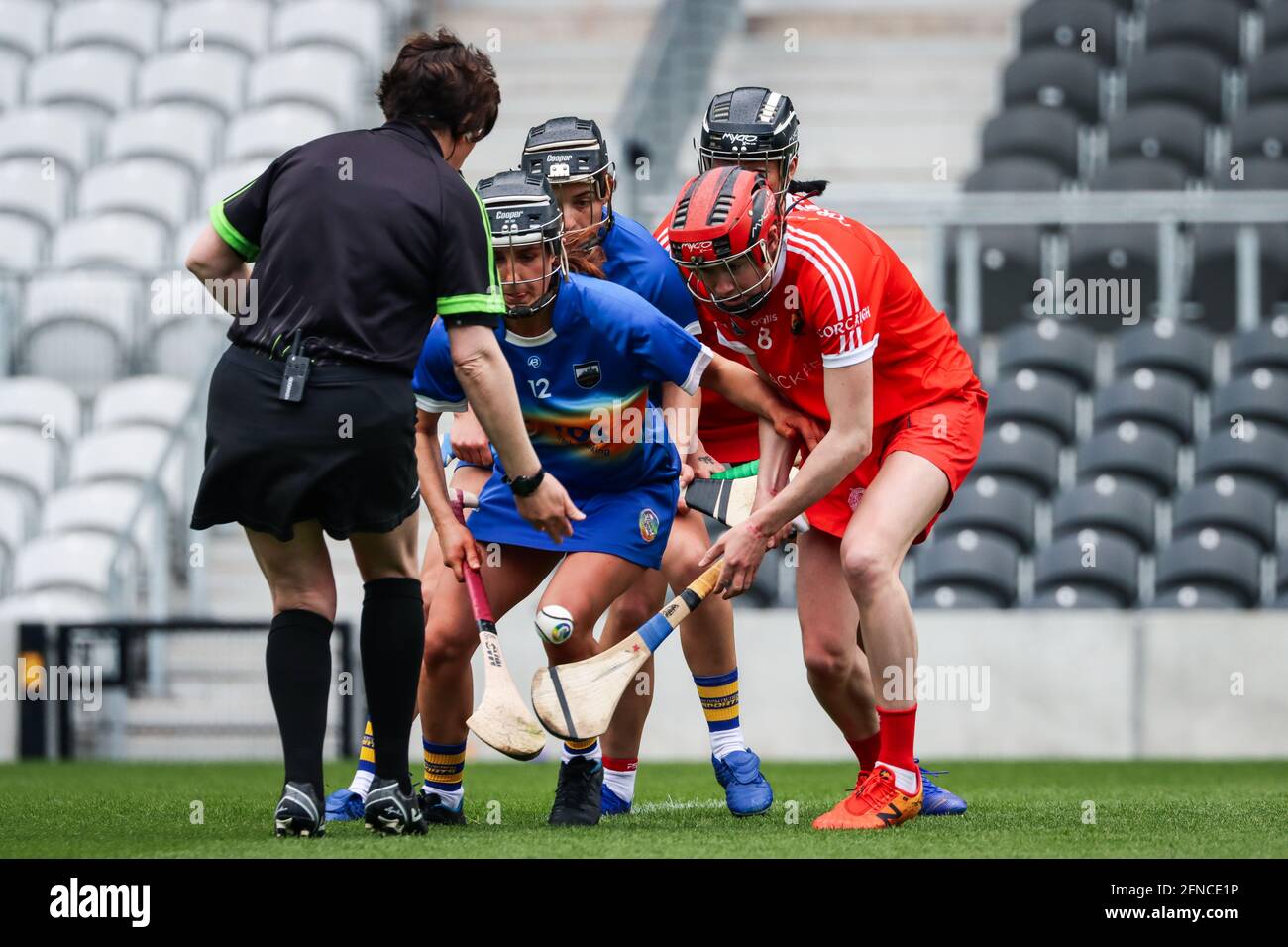 May 15th 21 Pairc Ui Chaoimh Cork Ireland National Senior Camogie League Cork 3 14 Tipperary 0 16 Stock Photo Alamy