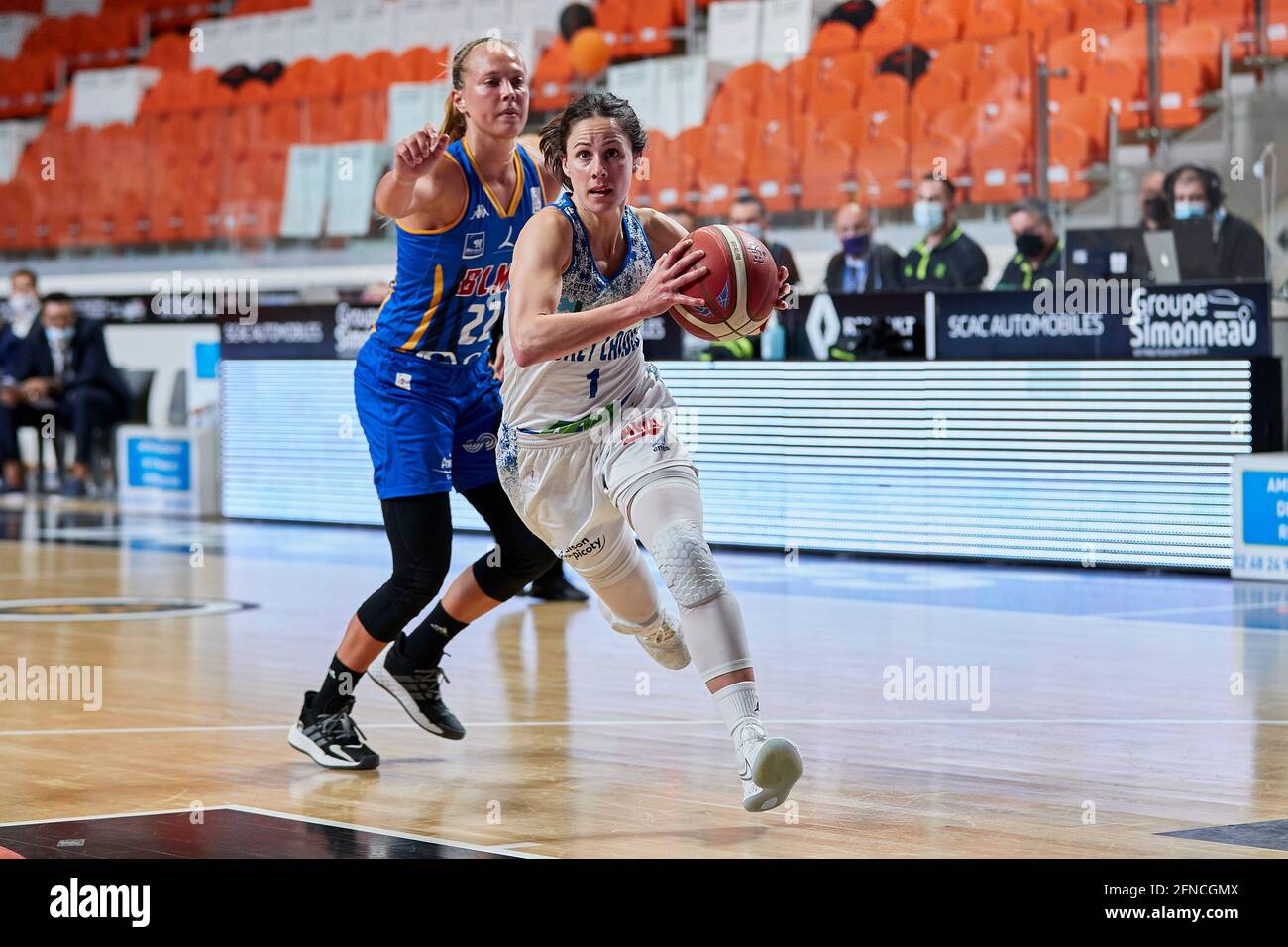SUAREZ Ana (1) of Basket Landes during the Women's French championship, LFB  Playoffs Final basketball match between Basket Landes and Basket Lattes  Montpellier on May 15, 2021 at Palais des Sports du