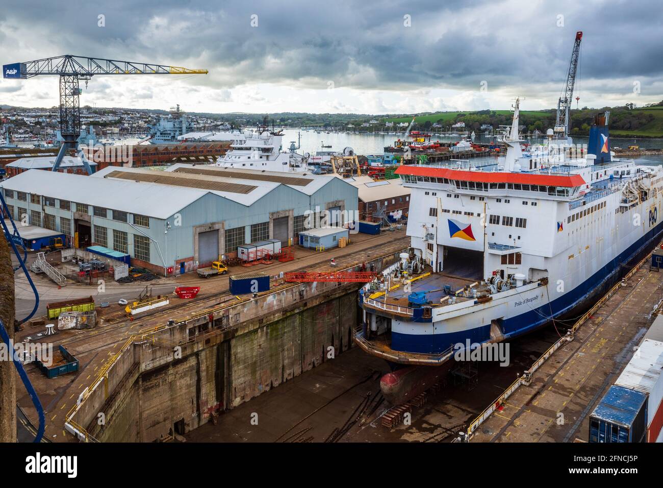 Third deepest natural harbour in the world hires stock photography and