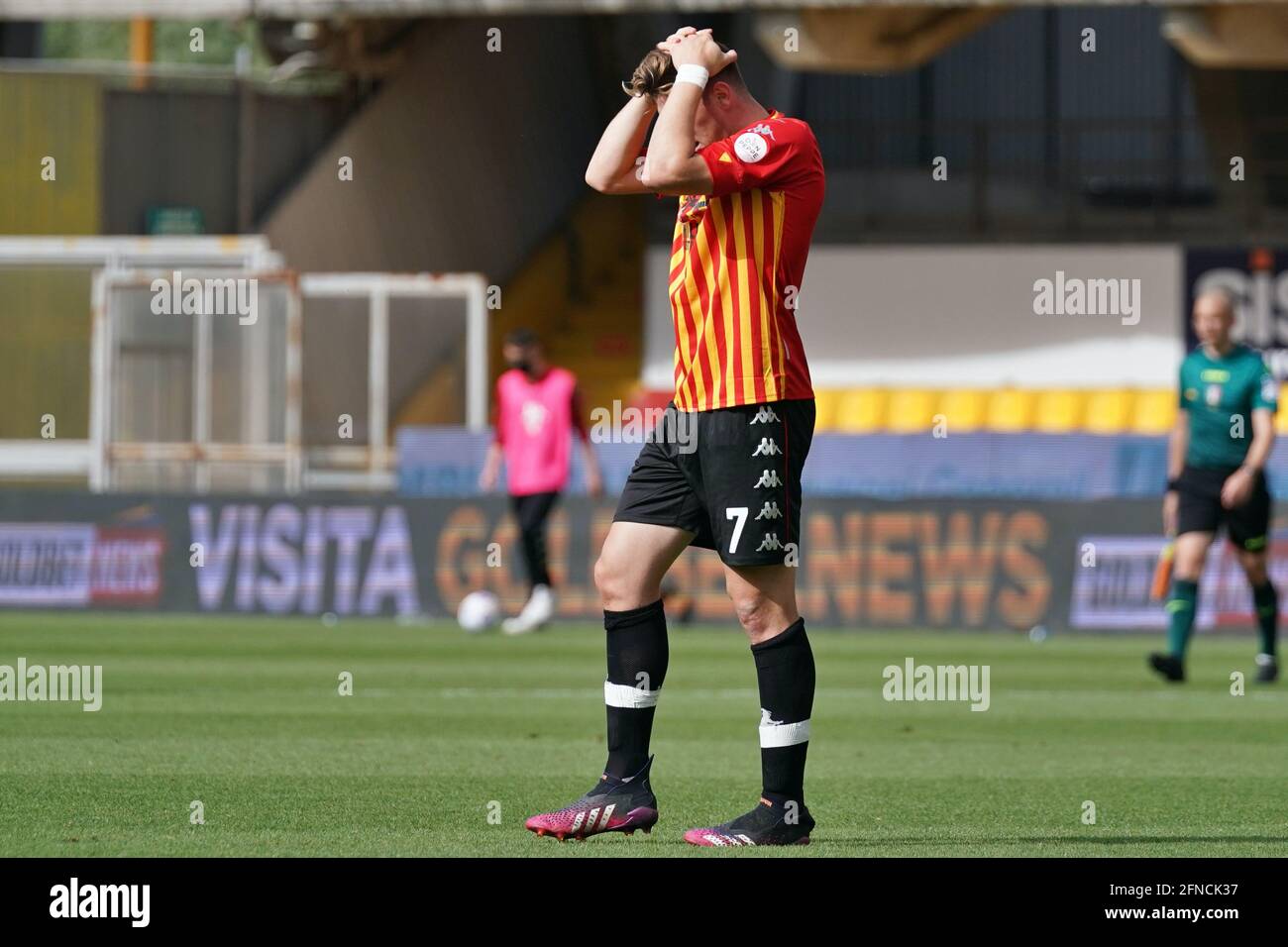 Ciro Vigorito stadium, Benevento, Italy, 16 May 2021, Adolfo Gaich (Benevento Calcio) during Benevento Calcio vs FC Crotone, Italian football Serie A match - Photo Emmanuele Mastrodonato / LM Stock Photo