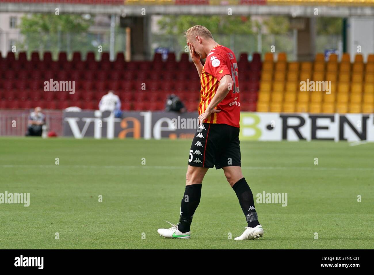 Supporters of Como 1907 during the Serie B match between Benevento Calcio  and Como 1907 at Stadio Vigorito, Benevento, Italy on March 11, 2023. Photo  by Nicola Ianuale Stock Photo - Alamy