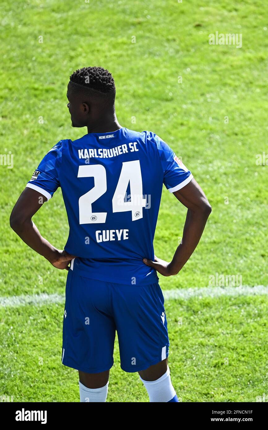 Karlsruhe Deutschland 16th May 21 Substitution Babacar Gueye Ksc Ges Football 2nd Bundesliga Karlsruher Sc Holstein Kiel May 16 21 Football Soccer 2nd League Karlsruher Sport Club Vs Holstein Kiel Karlsruhe May 16 21