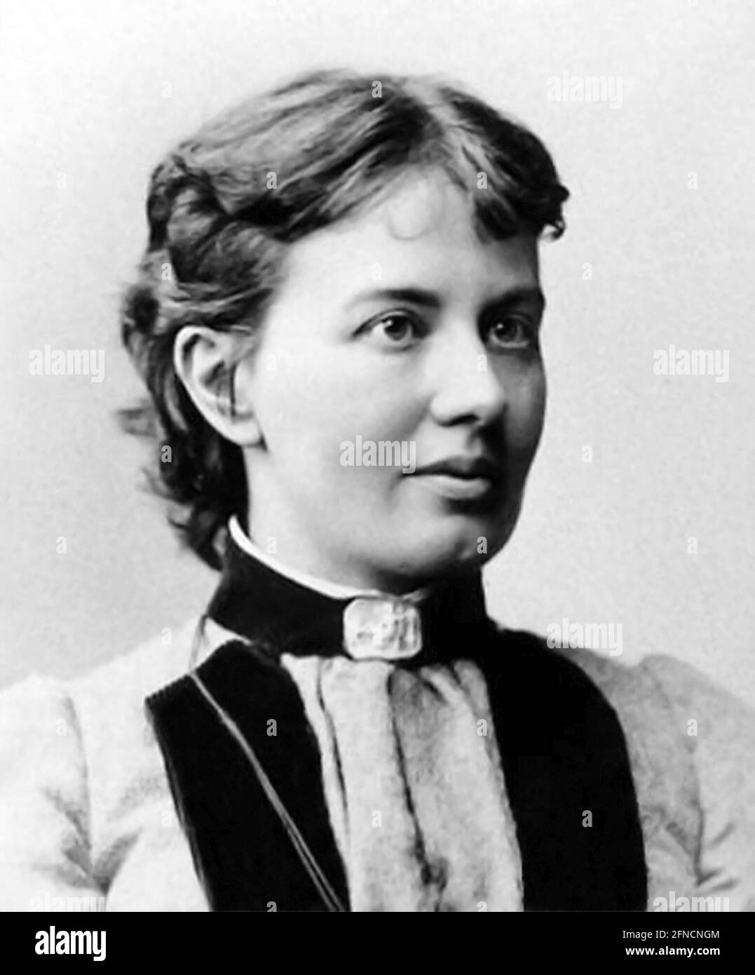Sofya Kovalevskaya. Portrait of the Russian mathematician, Sofya Vasilyevna Kovalevskaya (b.  Sofya Vasilyevna Korvin-Krukovskaya, 1850-1891), in 1880 Stock Photo