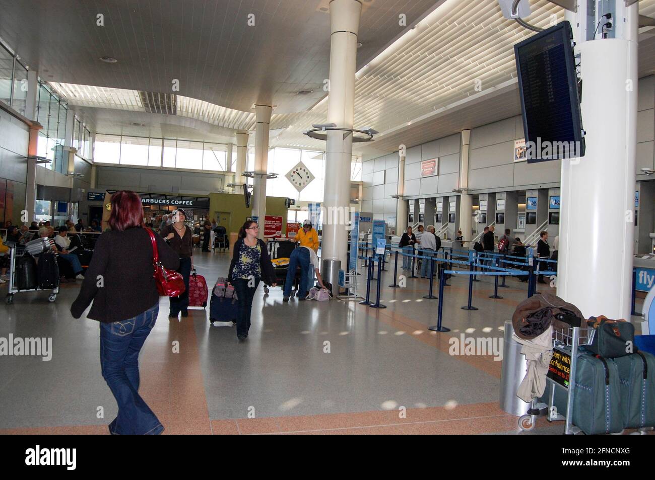 checking in at Jersey airport channel islands UK customs Stock Photo - Alamy