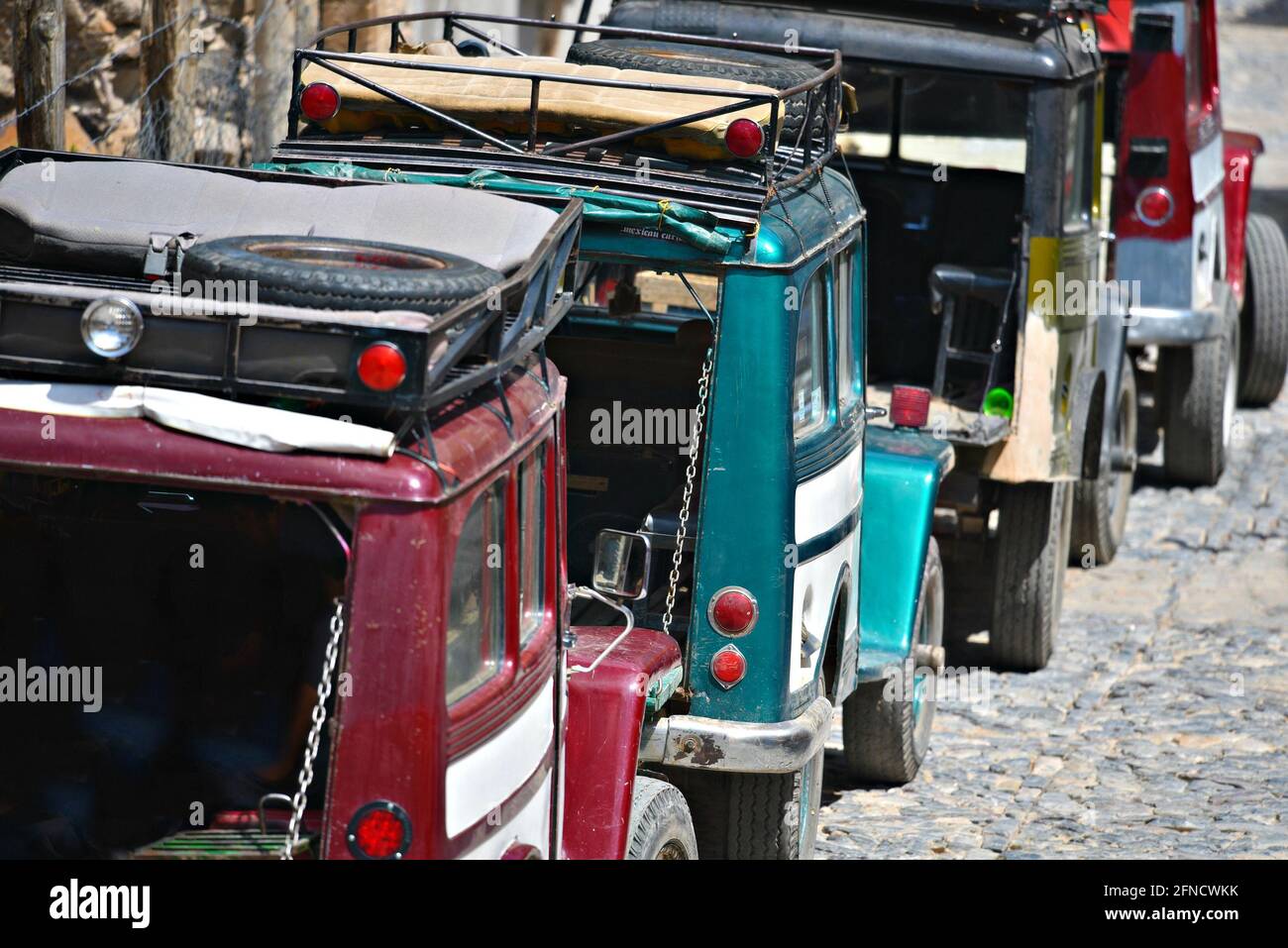 Willy Jeep station wagon for adventure rides on the old cobblestone ...