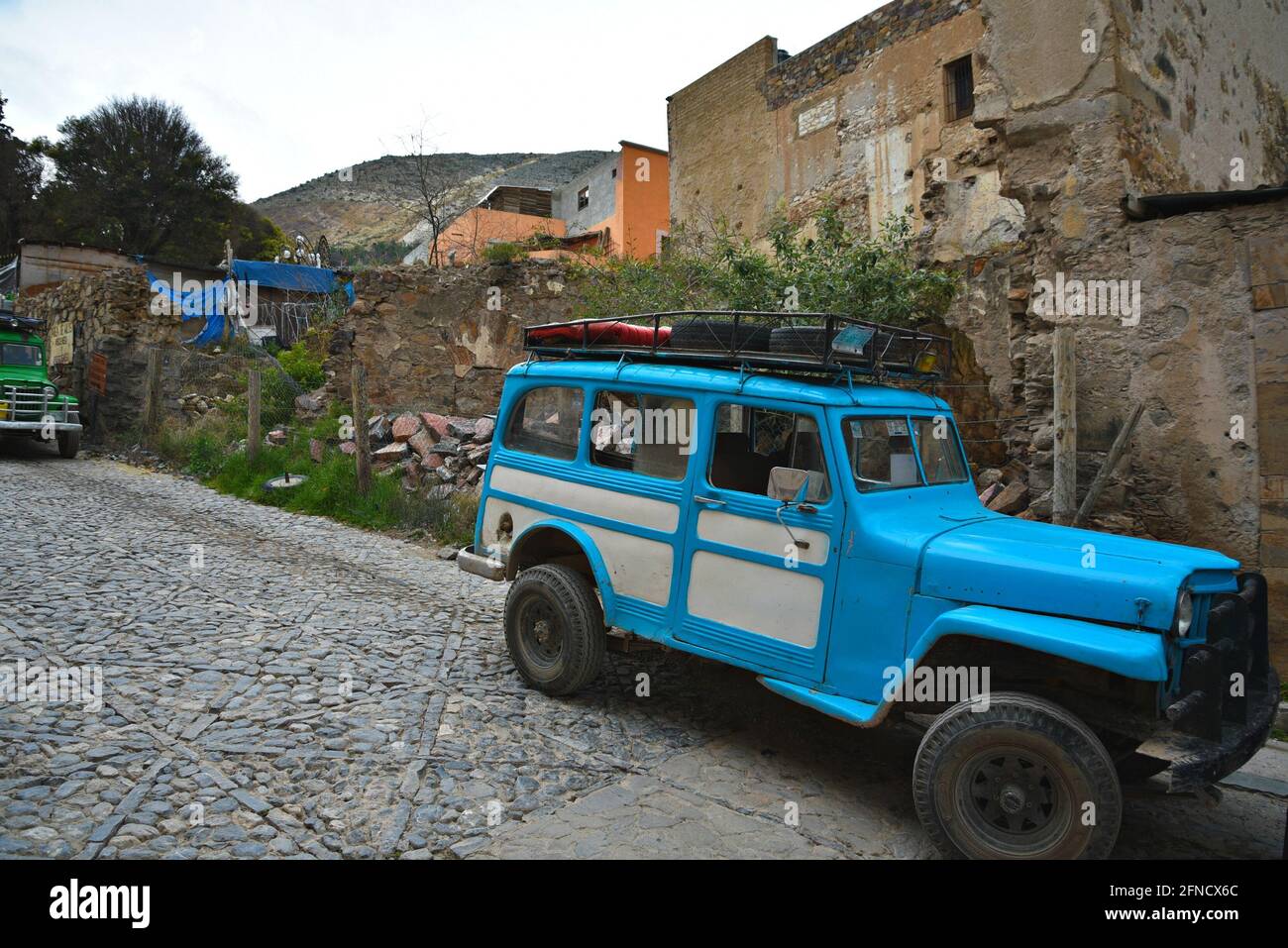 Willy Jeep station wagon for adventure rides on the old cobblestone ...